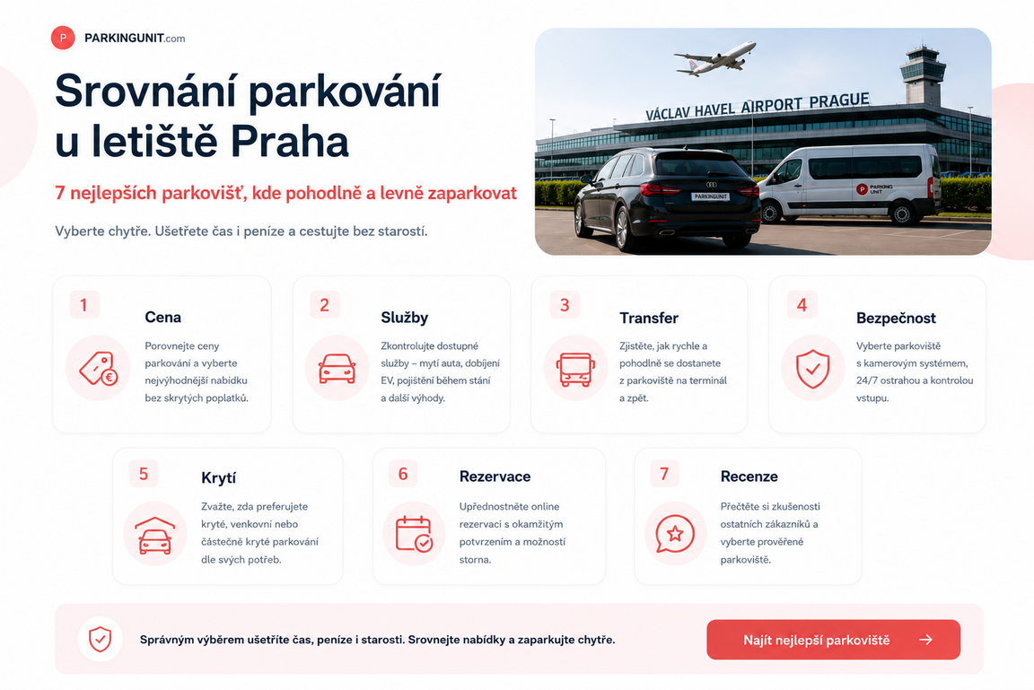 Cena, služby, transfer, bezpečnost, krytí, rezervace a recenze – sedm klíčových kritérií výběru.