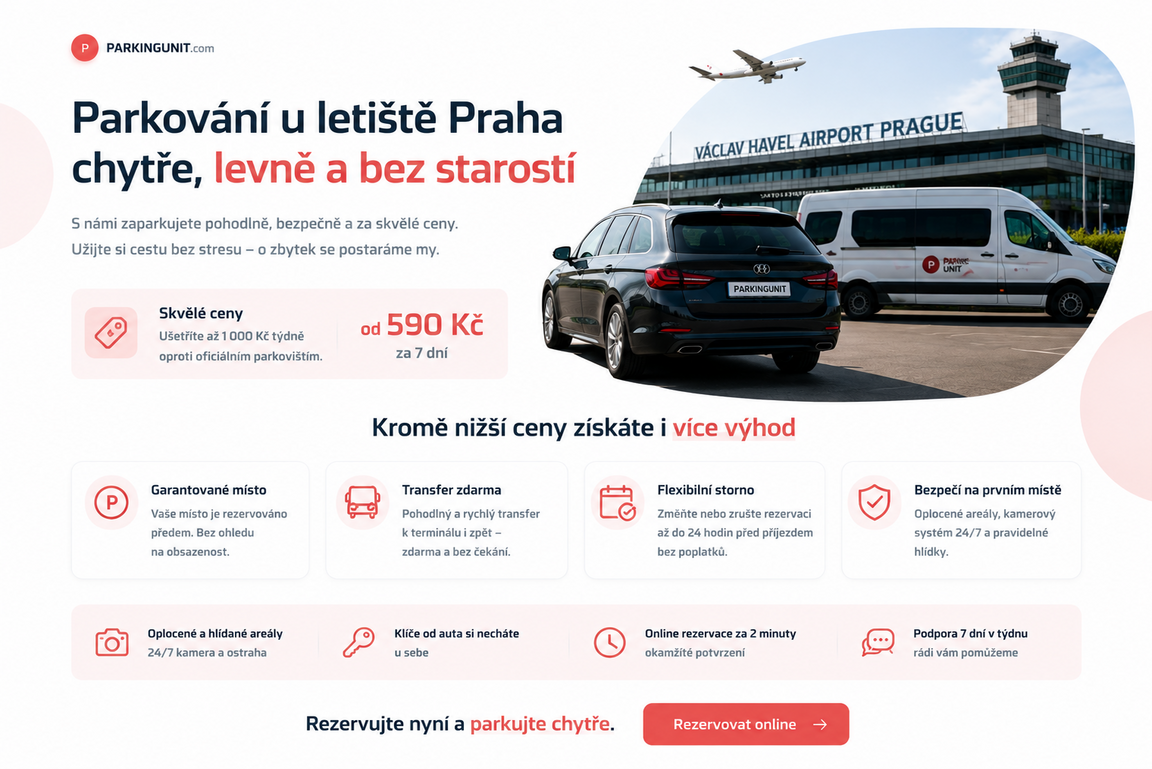 Kromě nižší ceny získáte i garantované místo, transfer a flexibilní storno.